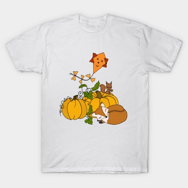 Herbstkürbis T-Shirt by Blumchen